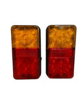 Kit Faroles Traseros Para Trailer Led 12/24V